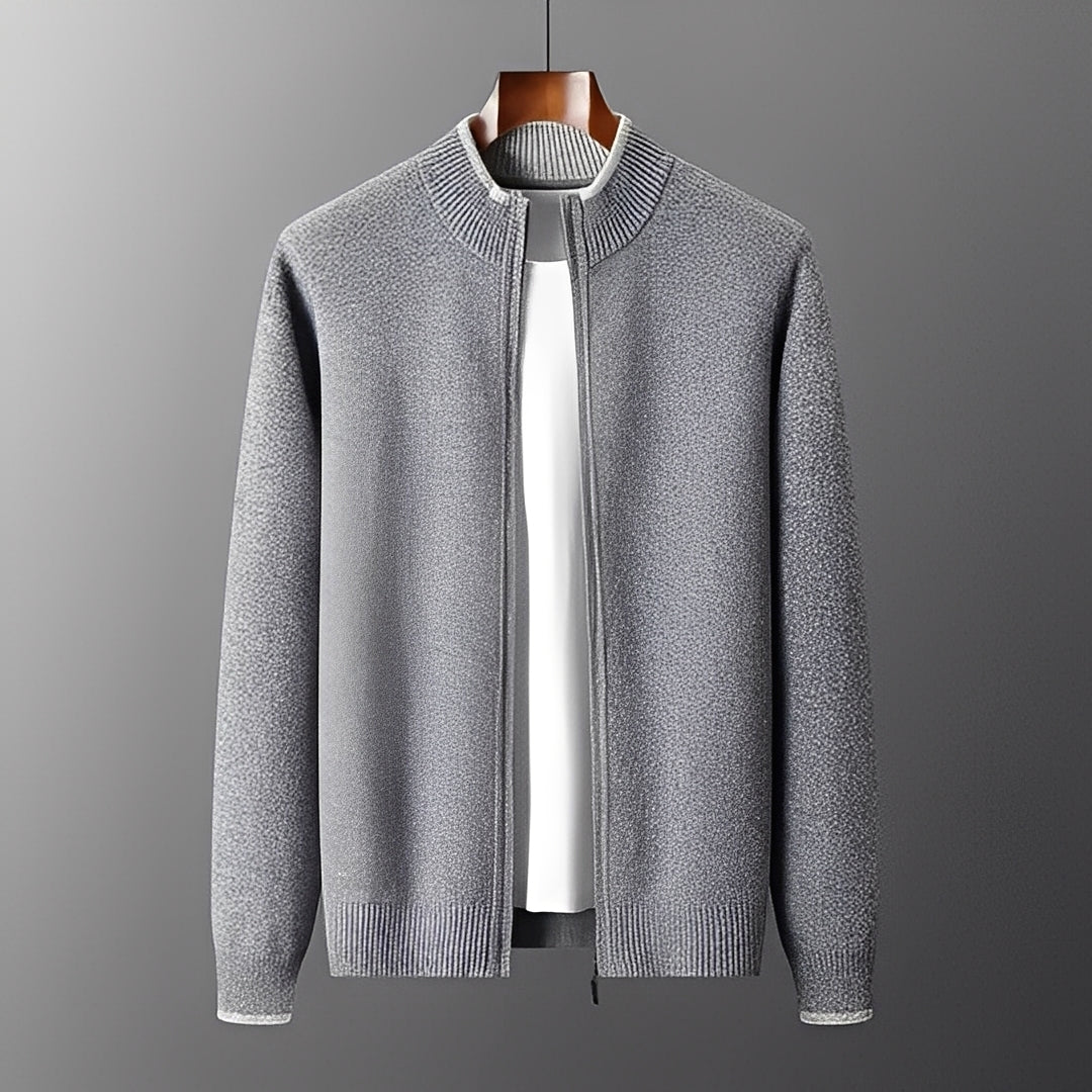 Brendon - Bequemer Herrenpullover mit Reißverschluss