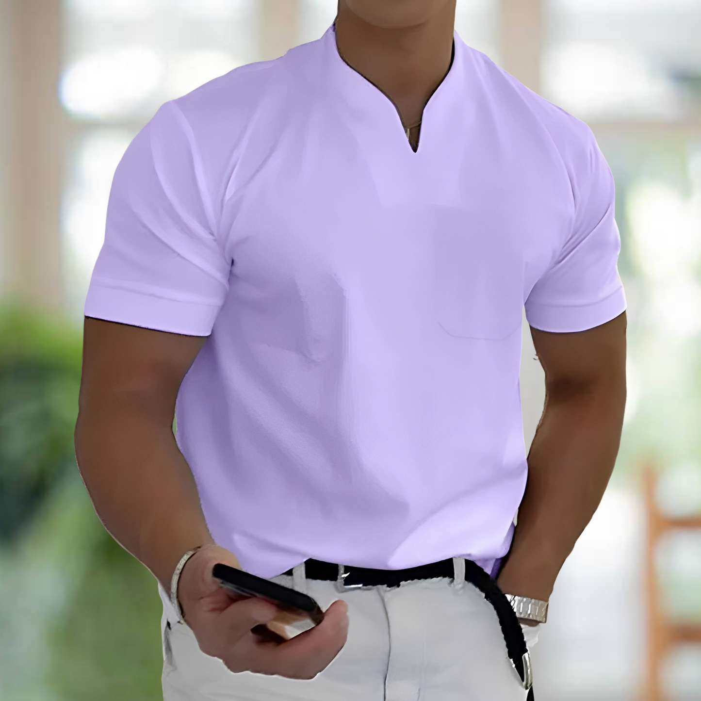 Jason – Kurzarm Business-Fitnessshirt für Herren