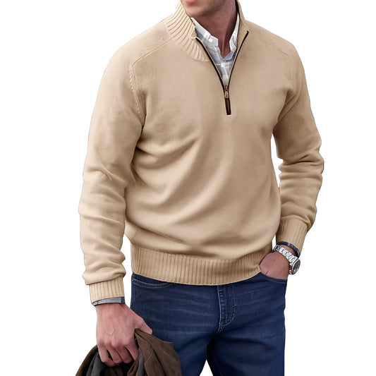 Jeremy - Leichte Herren-Kaschmirjacke mit Reißverschluss