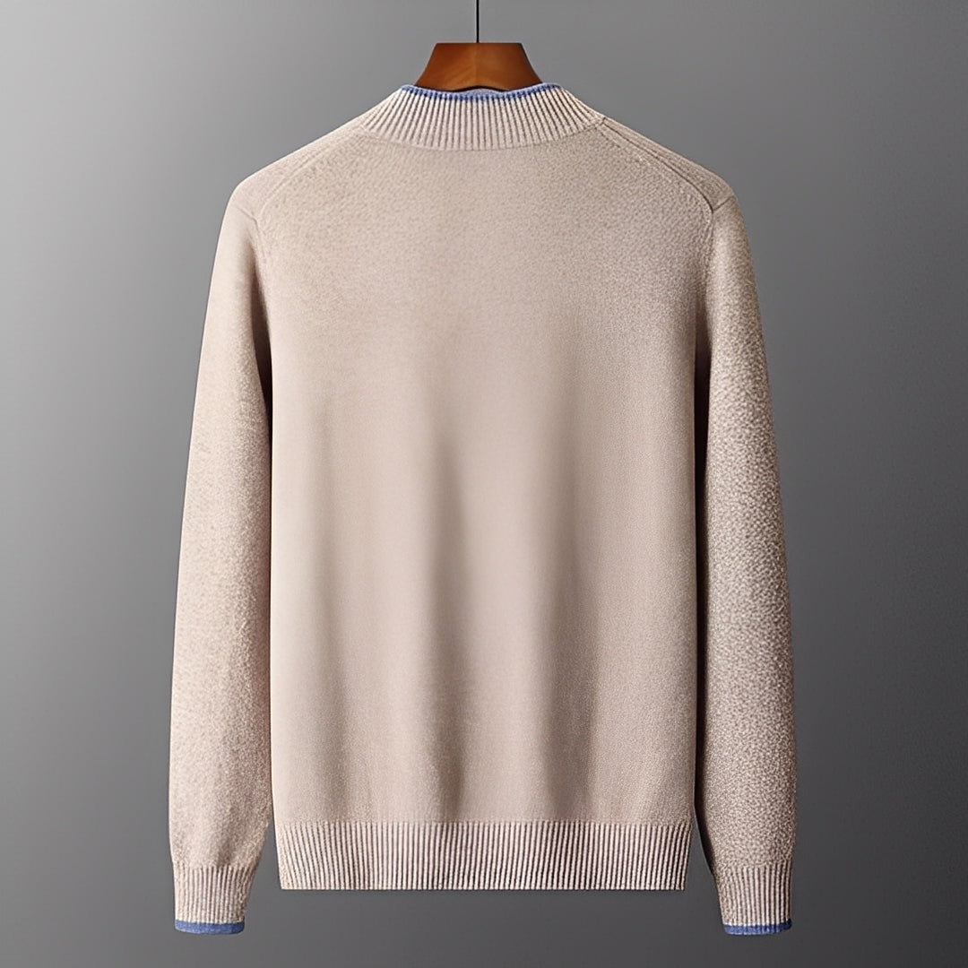 Brendon - Bequemer Herrenpullover mit Reißverschluss