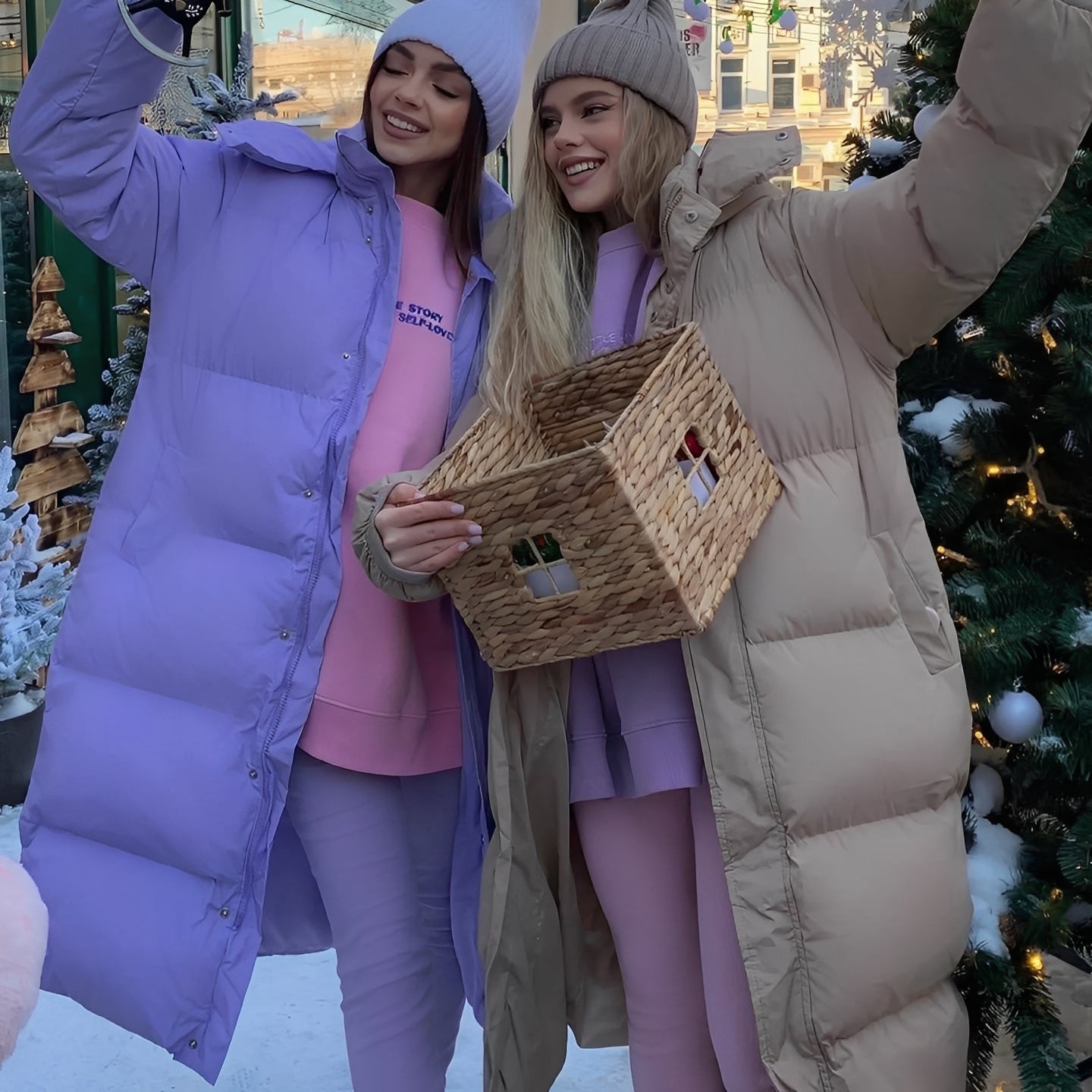 Jacquelyn - Modische lange Damenjacke mit Kapuze