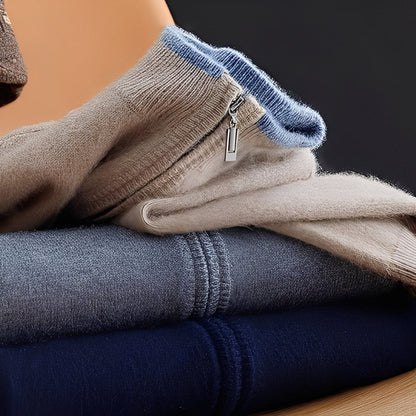 Brendon - Bequemer Herrenpullover mit Reißverschluss