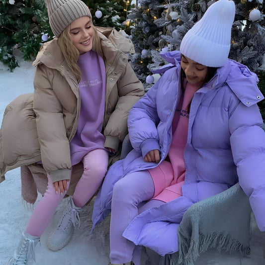 Jacquelyn - Modische lange Damenjacke mit Kapuze