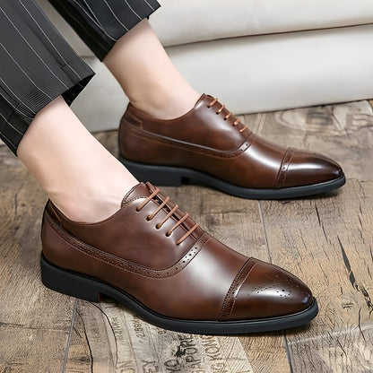 Fulton - Zeitlose formelle Lederschuhe für Herren mit Brogue-Akzenten