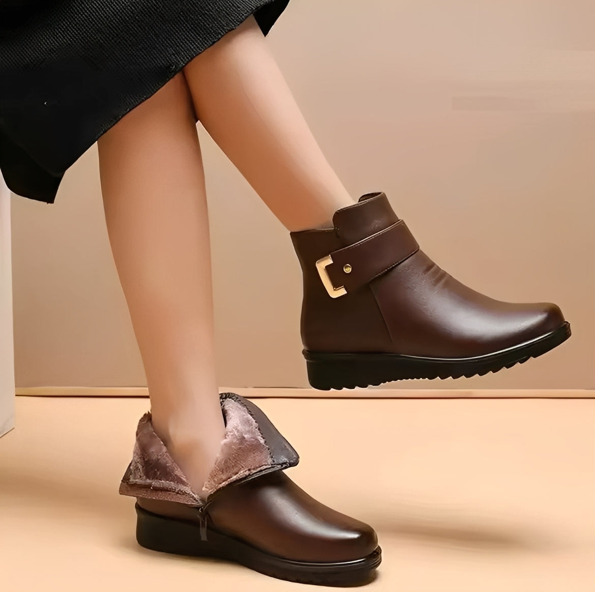 Gabriella - Schicke Damenstiefel mit Fleecefutter