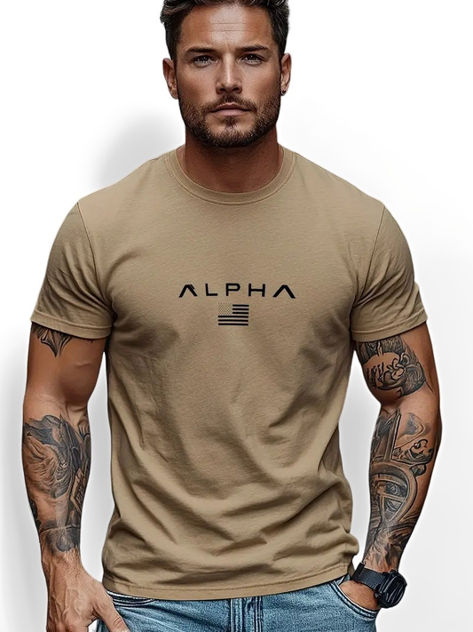 Neal - Einfaches Herren-T-Shirt mit Rundhals