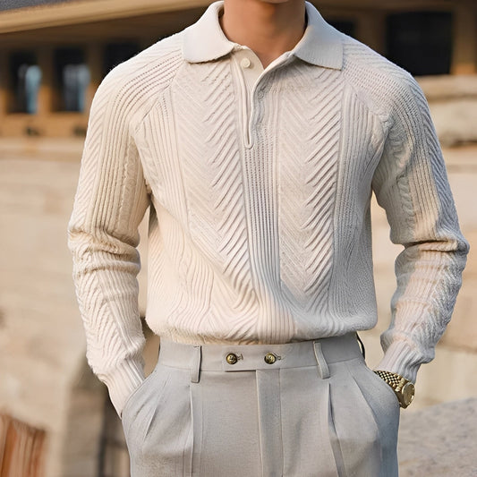 Darius – Gestrickter Langarmpullover