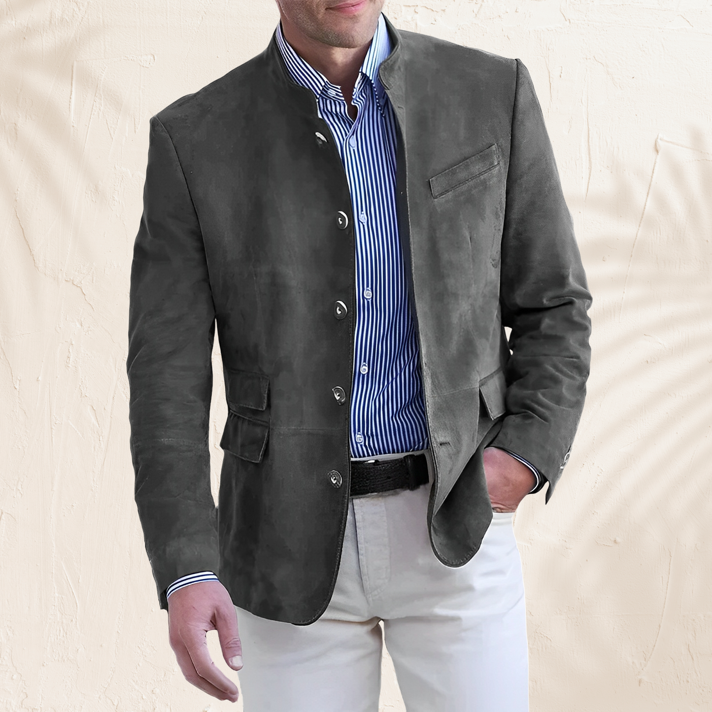 Philip – Herren-Herbstjacke mit Knöpfen