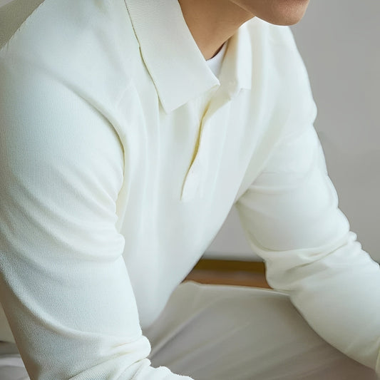 Anton - Entspannter Wollpullover mit Reverskragen für Herren