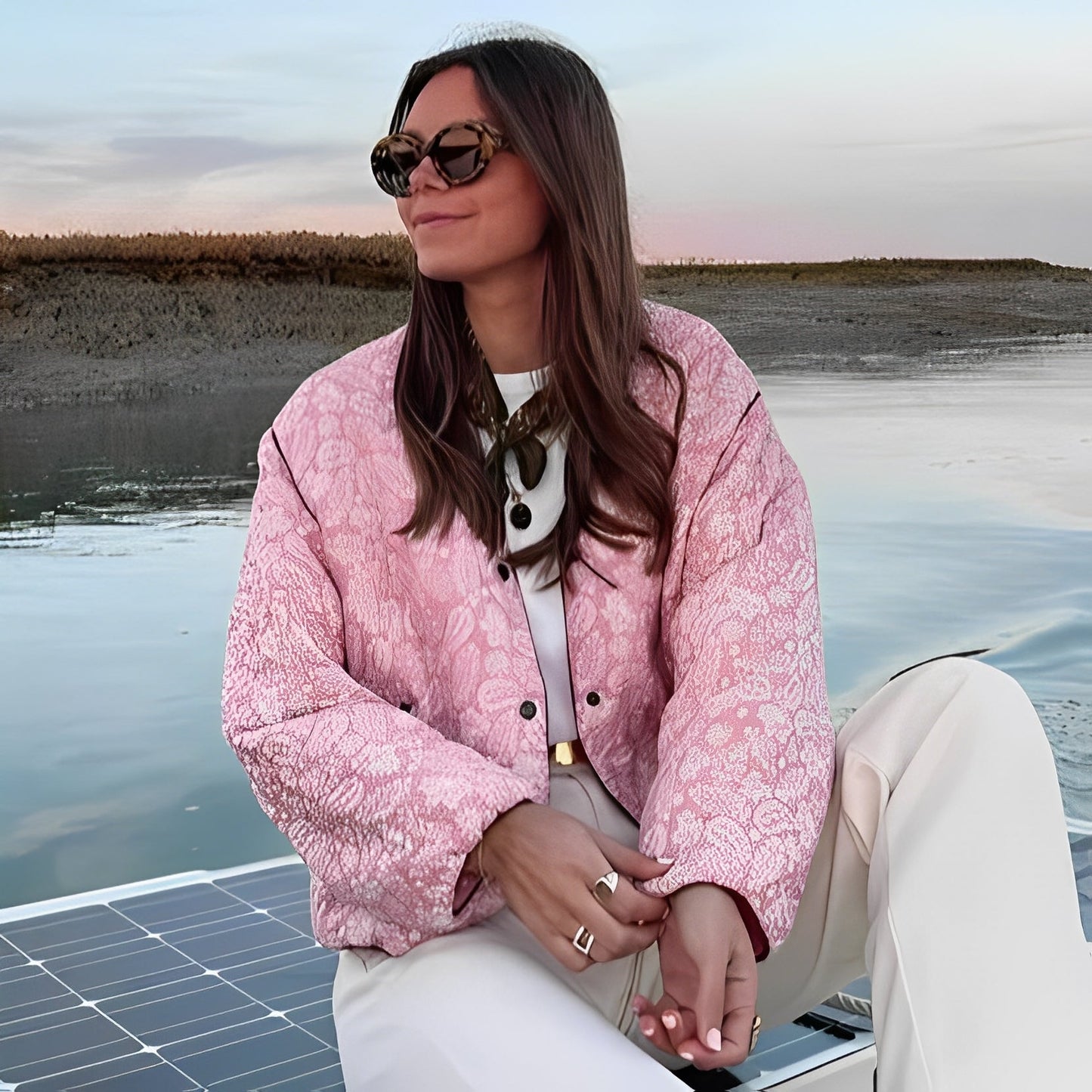 Katelyn - Legere Patchwork-Steppjacke für Frauen