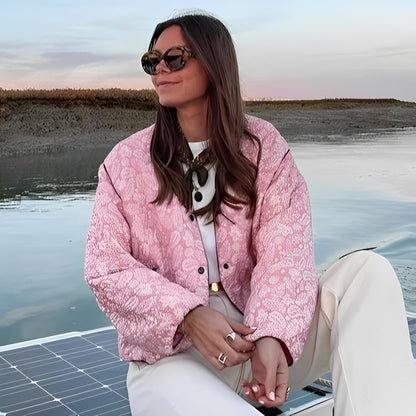 Katelyn - Legere Patchwork-Steppjacke für Frauen