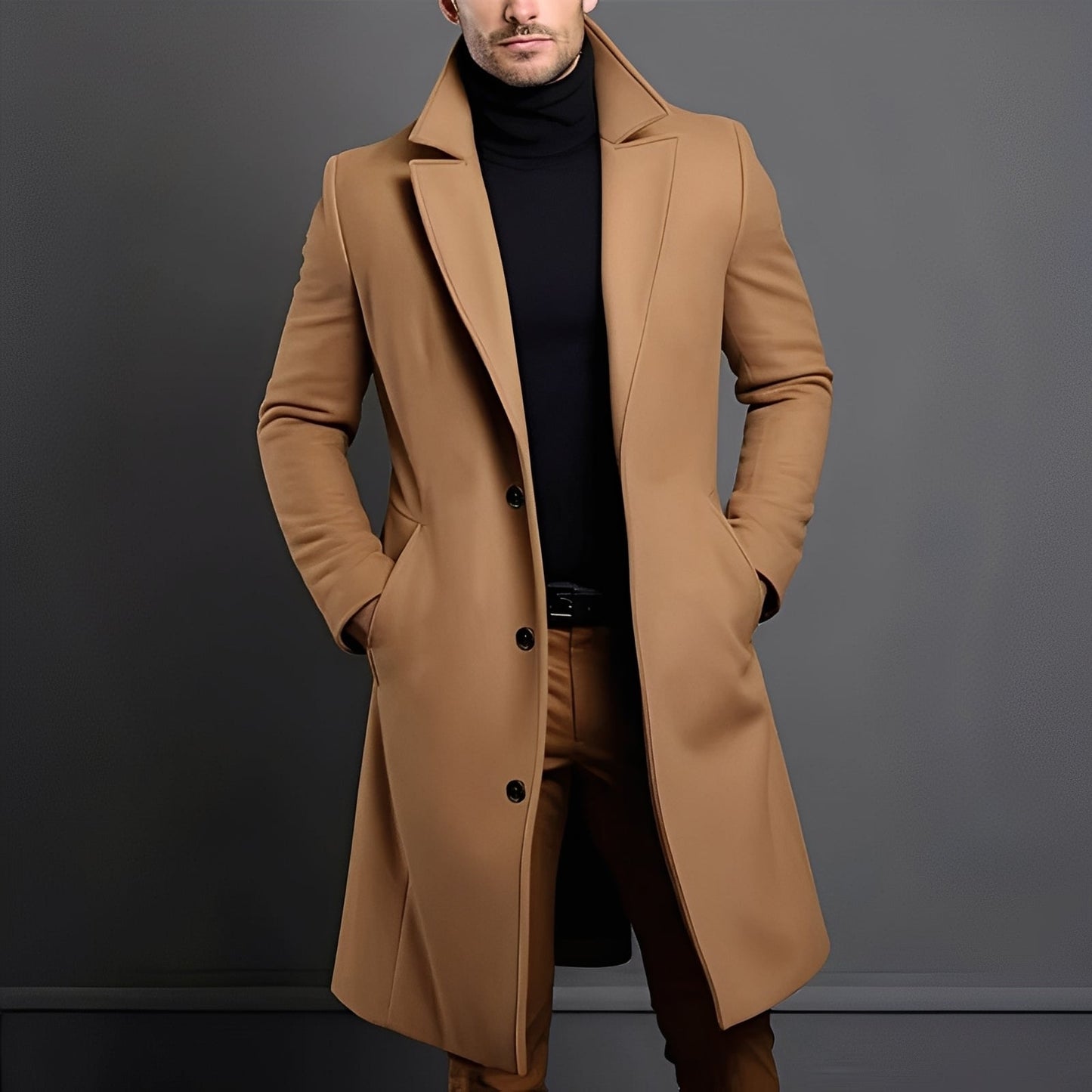 Tucker - Eleganter Herren-Wolltrenchcoat
