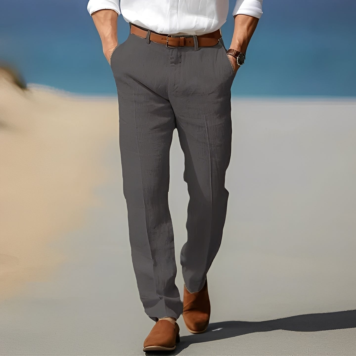 Trent - Lockere und schicke Leinenhose für Männer