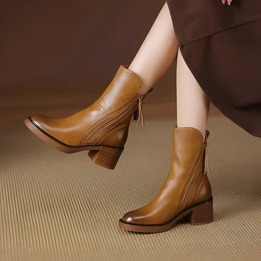 Destini - Stilvolle Damenlederstiefeletten