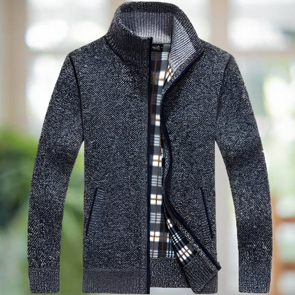 Iker – Gefütterte Strickjacke für Herren