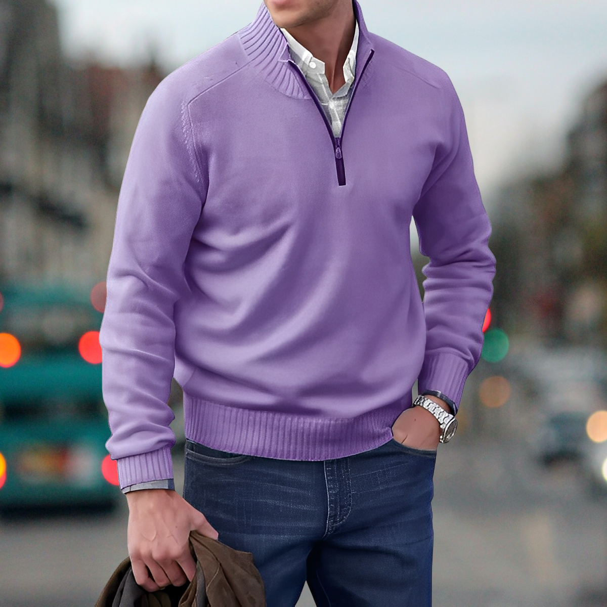 Adrian – Reißverschluss-Pullover