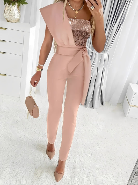 Diana - Zeitgemäßer Glitzer-Jumpsuit für Damen