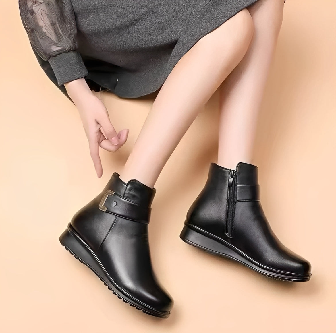 Gabriella - Schicke Damenstiefel mit Fleecefutter