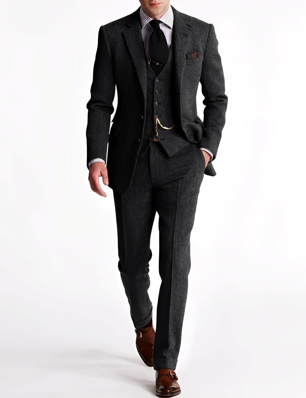 Desmond - Eleganter Herrenanzug aus dreiteiligem Tweed