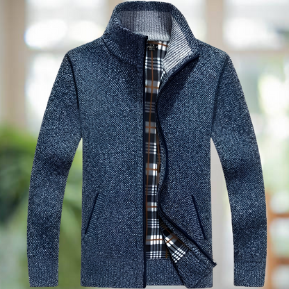Iker – Gefütterte Strickjacke für Herren