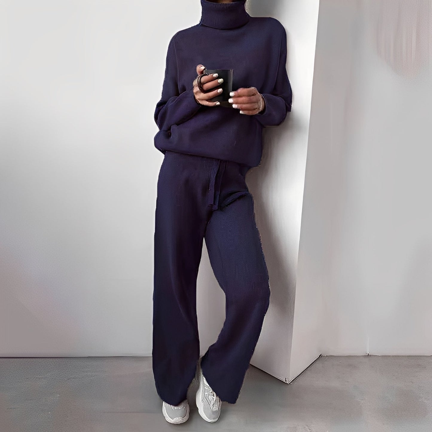 Kimberlee - Damen-Rollkragenset mit schlichtem Design