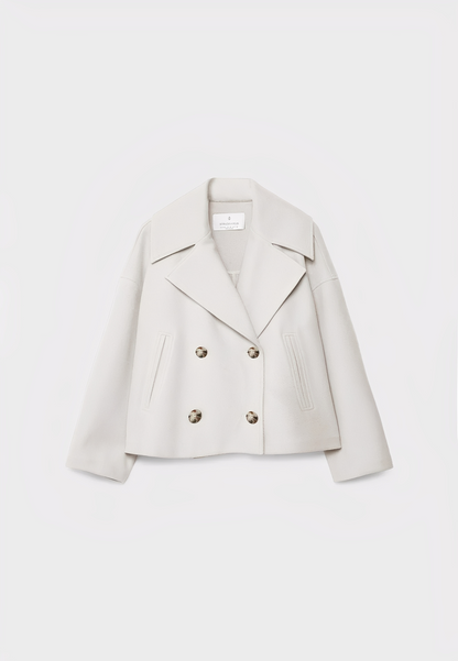 Claire – Kurze Edle Zweireihige Jacke