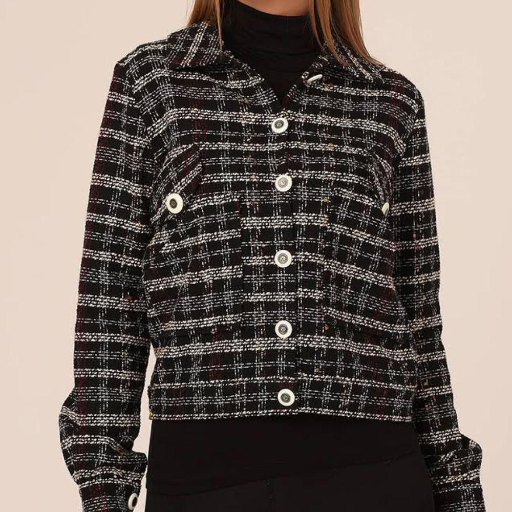 Klassische Jacke mit Karomuster