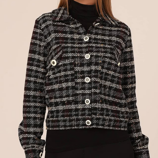 Klassische Jacke mit Karomuster