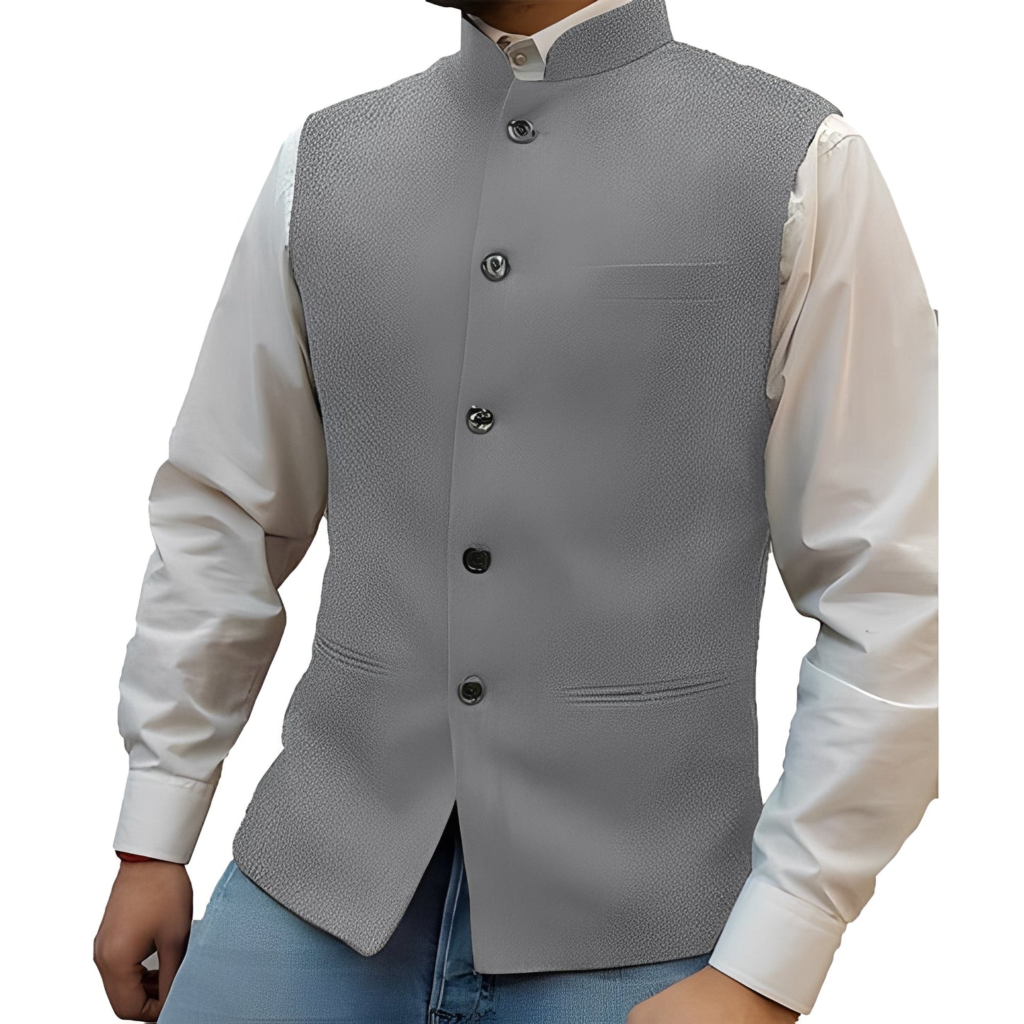 Antonie - Traditionelle Herrenweste mit Stehkragen