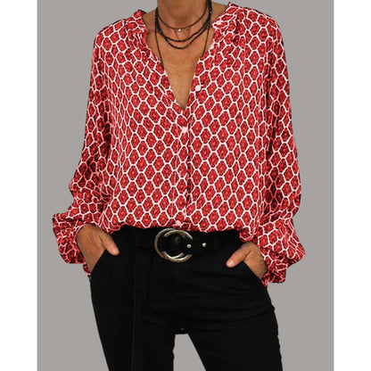 Zara – Lockeres V-Ausschnitt-Bluse