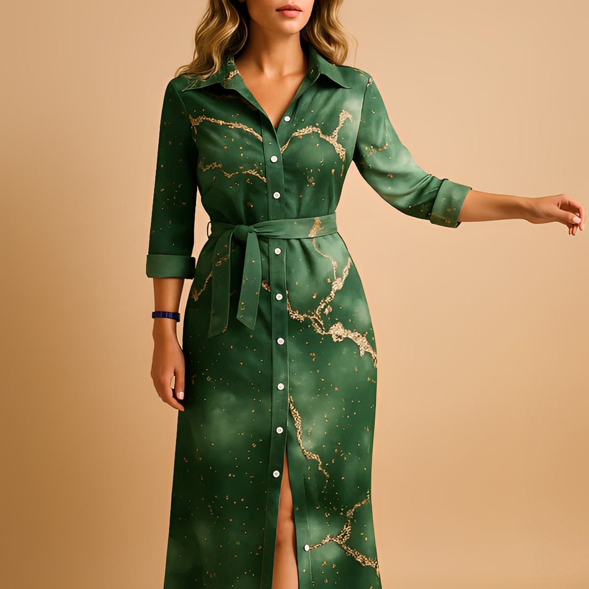 Analyn - Langes trendiges Kleid für Frauen