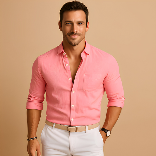 Aleid - Leichtes Herrenhemd mit Knöpfen