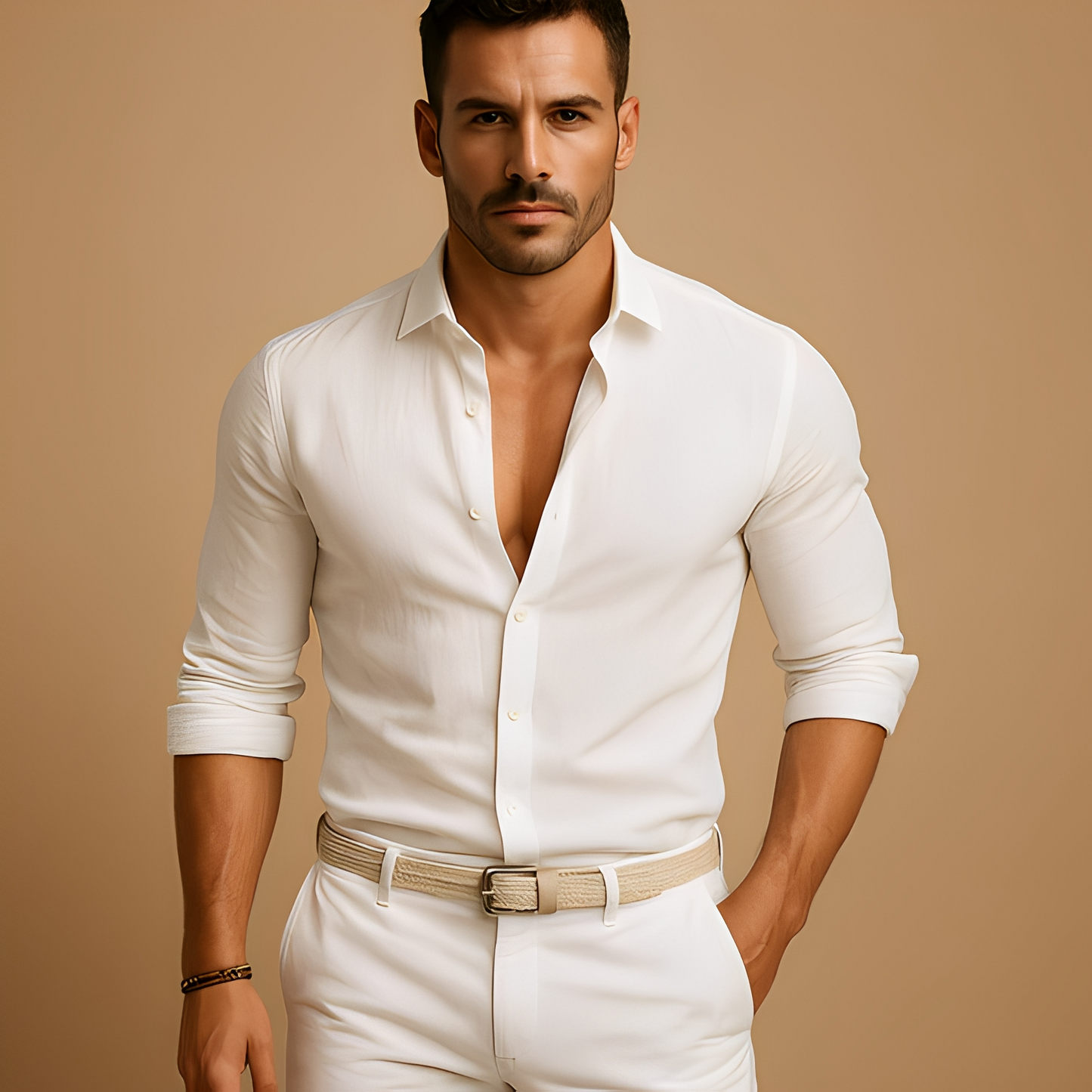 Aleid - Leichtes Herrenhemd mit Knöpfen