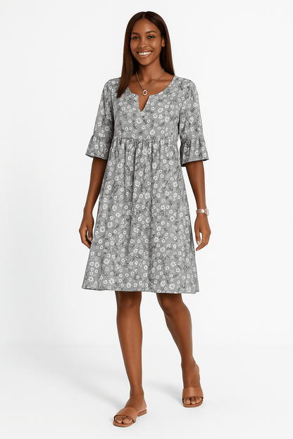 Annalena – Blumenkleid im weiblichen Stil