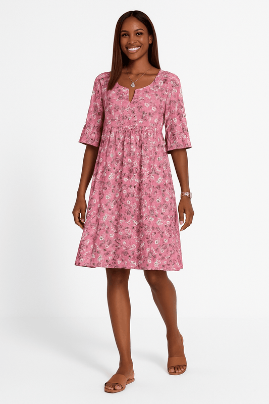 Annalena – Blumenkleid im weiblichen Stil