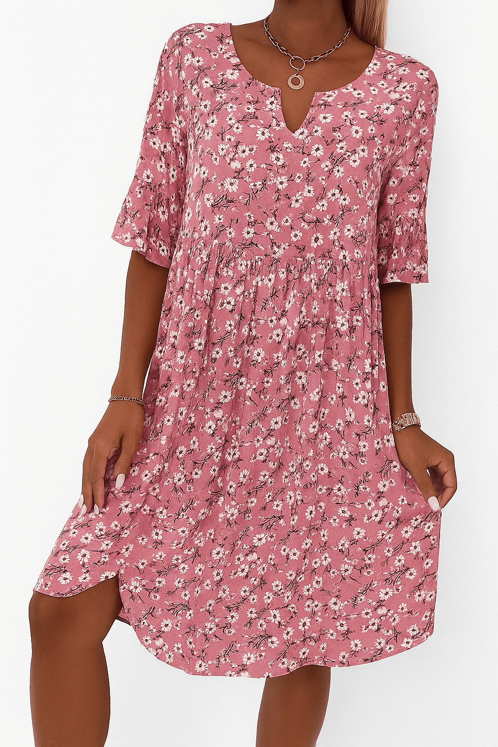 Annalena – Blumenkleid im weiblichen Stil