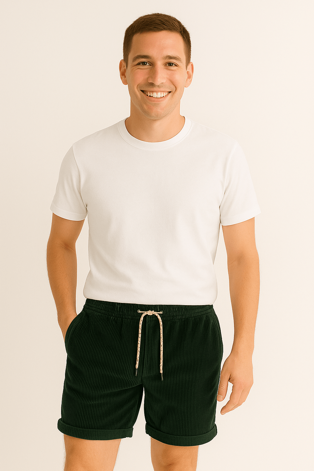 Georg – Cord-Shorts im Vintage-Stil