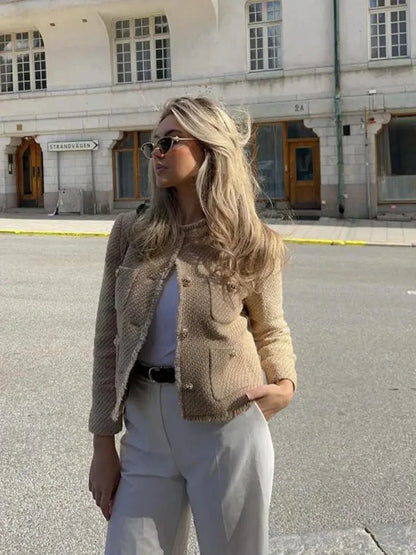 Melinda – Tweed-Blazer im klassischen Stil