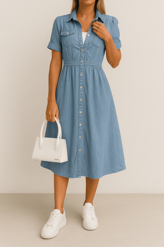 Rebekka – Jeans-Midikleid mit Stil