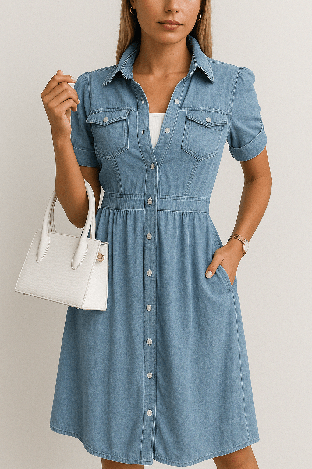 Rebekka – Jeans-Midikleid mit Stil