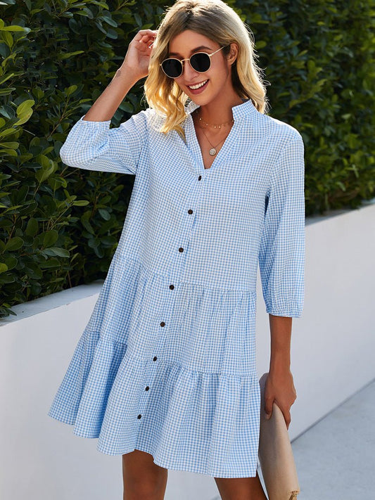 Tuva – Kariertes Kuscheliges Kleid