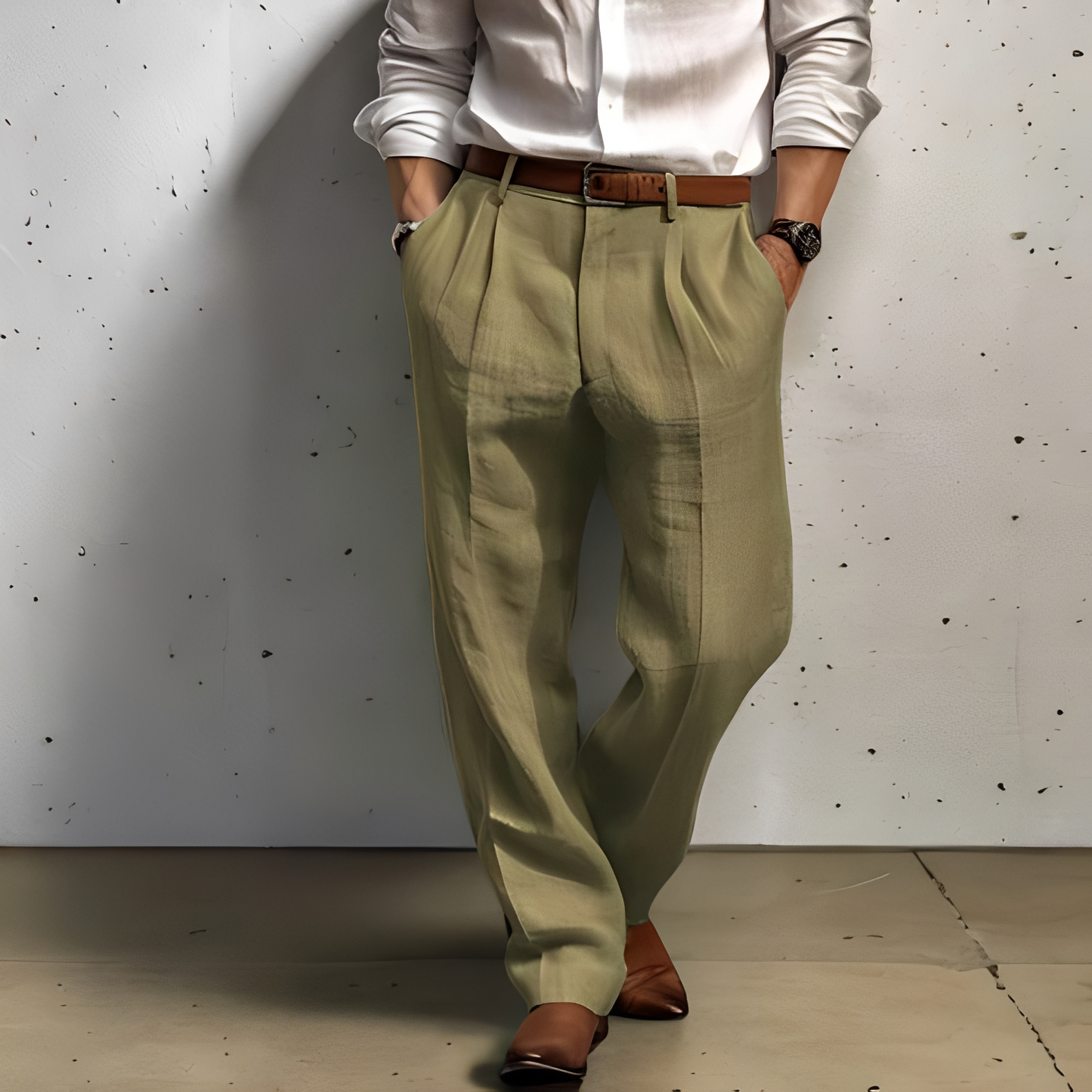 Aaden - Luftdurchlässige weite Herrenhose