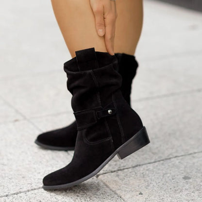 Elisa – Lederstiefeletten aus Wildleder | Elegant & Bequem