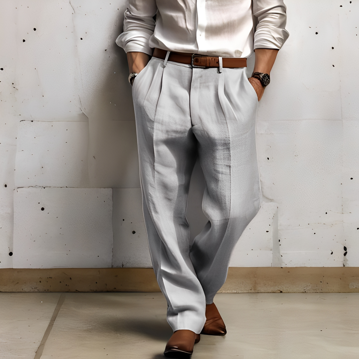 Aaden - Luftdurchlässige weite Herrenhose