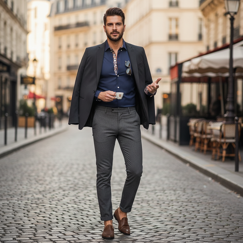 Adrien – Stilvolles Langarmhemd