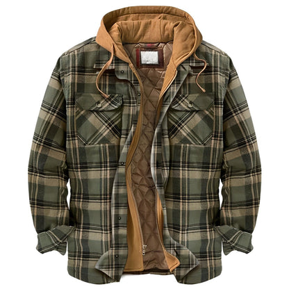 Ormond – Karierte Winterjacke mit Kapuze