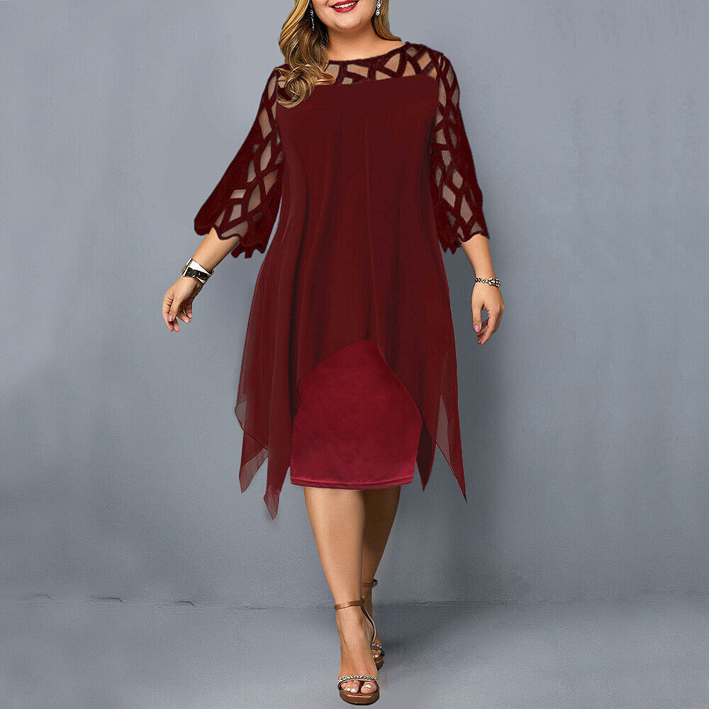 Harper – Midi-Kleid in Plus Size