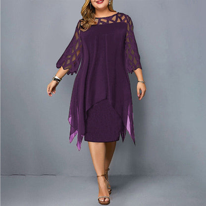 Harper – Midi-Kleid in Plus Size