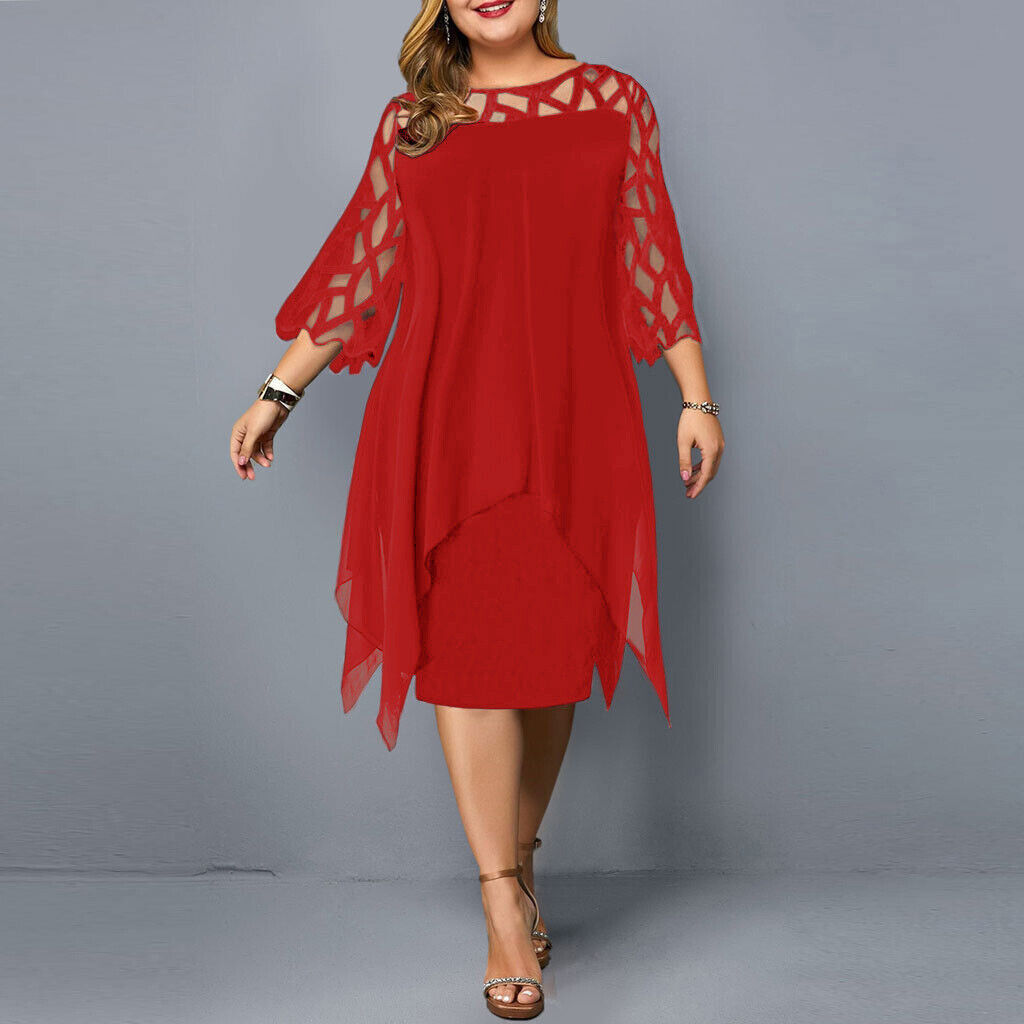 Harper – Midi-Kleid in Plus Size
