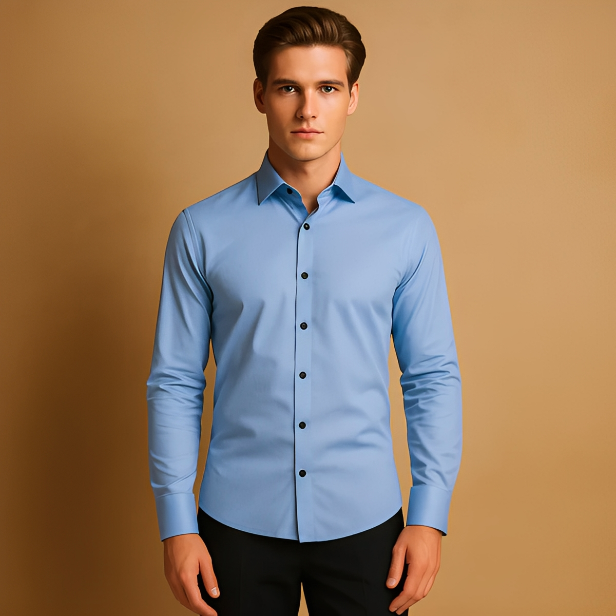 Aldous - Herrenhemd mit Stretch-Slim-Fit